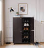 Karatsu 4 Door Shoe Cabinet in Wenge Finish