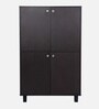 Karatsu 4 Door Shoe Cabinet in Wenge Finish