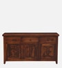 Karl Sheesham Wood Sideboard in Scratch Resistant Honey Oak Finish