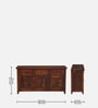 Karl Sheesham Wood Sideboard in Scratch Resistant Honey Oak Finish