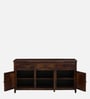 Karl Sheesham Wood Sideboard In Scratch Resistant Provincial Teak Finish