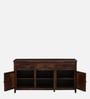 Karl Sheesham Wood Sideboard In Scratch Resistant Provincial Teak Finish