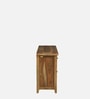 Karl Sheesham Wood Sideboard In Scratch Resistant Rustic Teak Finish