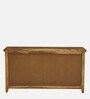 Karl Sheesham Wood Sideboard In Scratch Resistant Rustic Teak Finish