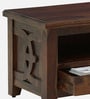 Karl Sheesham Wood TV Console in Scratch Resistant Provincial Teak Finish For TVs Up To 55"