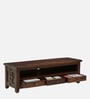 Karl Sheesham Wood TV Console in Scratch Resistant Provincial Teak Finish For TVs Up To 55"