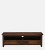 Karl Sheesham Wood TV Console in Scratch Resistant Provincial Teak Finish For TVs Up To 55"