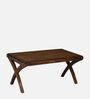 Karla Solid Wood Coffee Table in Sun Walnut Finish