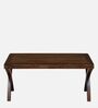 Karla Solid Wood Coffee Table in Sun Walnut Finish