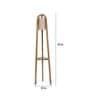 Karly Beige Fabric Shade Floor Lamp With Brown Base -