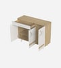 Kaspen Shoe Cabinet In European Oak & White Finish