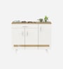 Kaspen Shoe Cabinet In European Oak & White Finish