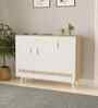 Kaspen Shoe Cabinet In European Oak & White Finish
