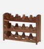 Kassel 12 Bottle Wine Rack In Natural Teak Finish