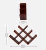 Kassel 8 Bottle Wine Rack In Honey Finish