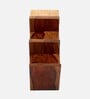 Kassel 8 Bottle Wine Rack In Natural Teak Finish
