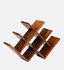 Kassel 8 Bottle Wine Rack In Natural Teak Finish