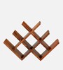 Kassel 8 Bottle Wine Rack In Natural Teak Finish