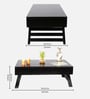 Kassel Coffee Table In Extra Dark Mahagony Finish