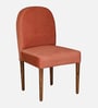 Kastav Acacia Wood Dining Chair In Peach Colour ( Set of 2 )