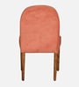Kastav Acacia Wood Dining Chair In Peach Colour ( Set of 2 )