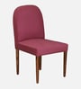 Kastav Acacia Wood Dining Chair In Rose Pink Colour ( Set of 2 )
