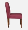 Kastav Acacia Wood Dining Chair In Rose Pink Colour ( Set of 2 )