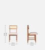 Kastela Acacia Wood 4 Seater Dining Set In Natural Finish