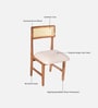 Kastela Acacia Wood 4 Seater Dining Set In Natural Finish