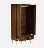Kasumi 2 Door Wardrobe in Columbia Walnut Finish