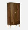 Kasumi 2 Door Wardrobe in Columbia Walnut Finish