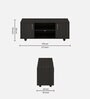 Kasumi TV Console for TVs up to 43" in Wenge Finish