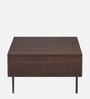 Kasvon Square Shape Coffee Table with Storage in Wenge Finish