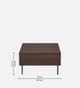 Kasvon Square Shape Coffee Table with Storage in Wenge Finish