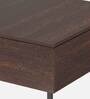 Kasvon Square Shape Coffee Table with Storage in Wenge Finish