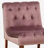 Birkhill Fabric Slipper Chair In Provincial Teak Finish