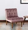 Birkhill Fabric Slipper Chair In Provincial Teak Finish