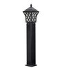 Katowice Single Light Outdoor Bollard Light In Black Finish
