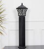 Katowice Single Light Outdoor Bollard Light In Black Finish
