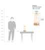 Katra LED Table Lamp Gold