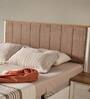 Katre King Size Bed  In Cream Colour With Night Stand