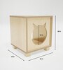 Katt Ear Cat House in Natural Finish
