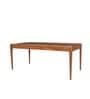 Kav 6 Seater Dining Table In Teakwood Finish
