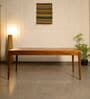 Kav 6 Seater Dining Table In Teakwood Finish