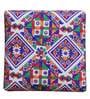 Kavana Fabric Foot Stool in Provincial Teak Finish