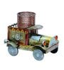 Decorative Jeep Multicolour Iron Pen Stand
