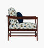 Kaveri 1 Seater Sofa In Natual & Blue Colour