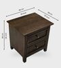 Kavya Bedside Table In Black Finish
