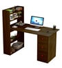 Hutch Desk in Brown Finish