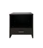 Nocturne Bedside Table in Wenge Black Finish